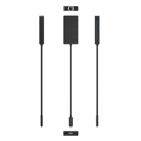C3-H9047 USB-C to 3-Port USB 3.0 and Gigabit Ethernet Hub 5